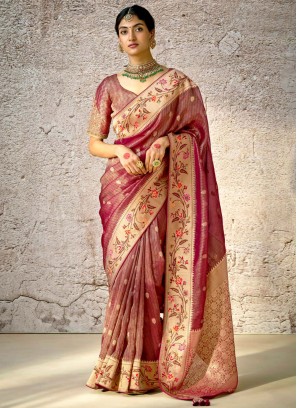 Adorable Woven Banarasi Silk Traditional Saree