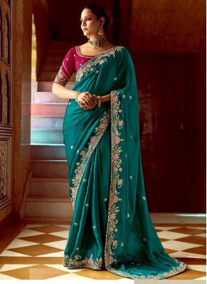 Aesthetic Fancy Fabric Classic Saree