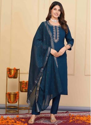 Affectionate Zari Festival Pant Style Suit