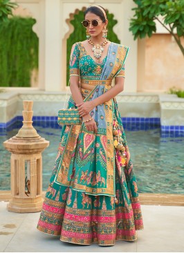 Aishwarya Rai Bachchan Multi Colour Silk Readymade