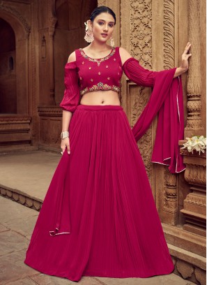 Aristocratic Handwork Ceremonial A Line Lehenga Choli