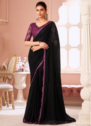 Artistic Georgette Designer Saree