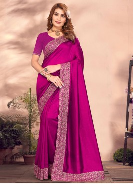 Artistic Rani Vichitra Silk Traditional Saree