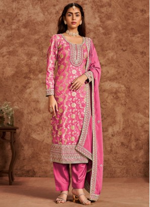 Astonishing Magenta Ceremonial Trendy Salwar Kameez