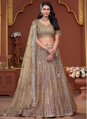 Astonishing Zari Wedding Lehenga Choli