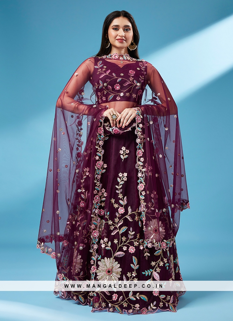 Buy Bollywood Vogue Pink & Black Embellished Made To Measure Lehenga &  Blouse With Dupatta - Lehenga Choli for Women 9436619 | Myntra