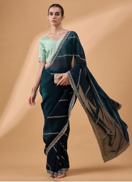 Auspicious Muslin Ceremonial Contemporary Saree