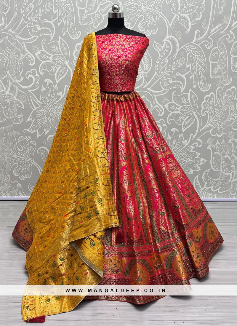Anjani Art D.no 2642 Wholesale Brocade Silk Designer Lehengas -  textiledeal.in