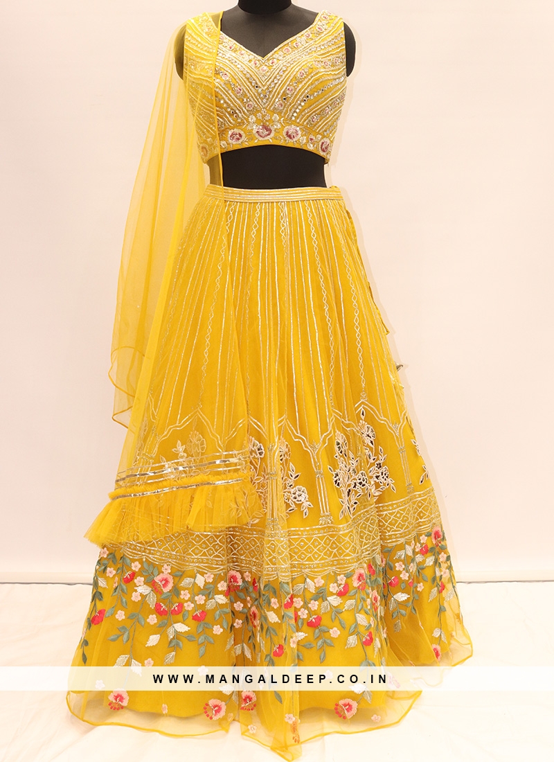 party wear gown lehenga