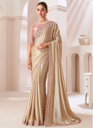 Beckoning Chiffon Lace Designer Saree