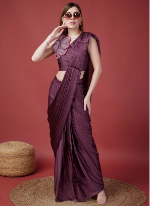 Beckoning Satin Silk Ceremonial Classic Saree