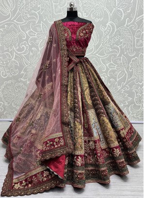 Beige Bridal Designer Lehenga Choli