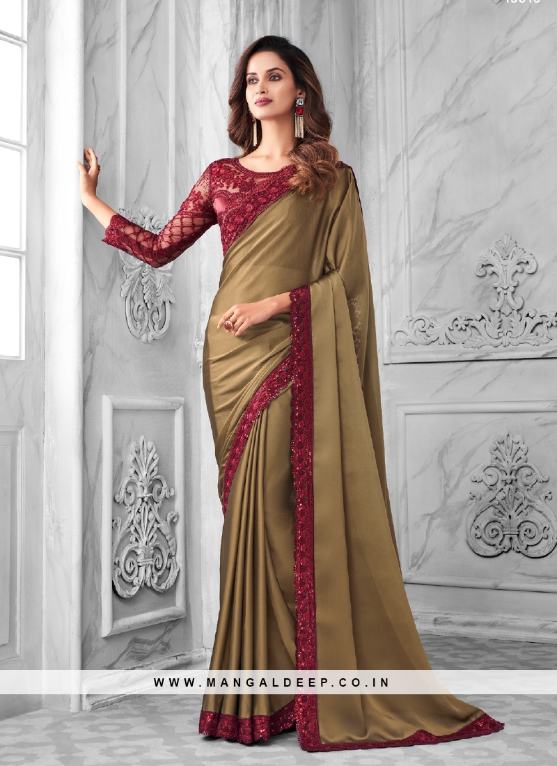 All Silk Linen Plain Saree with contrast Pallu – Indiehaat.com