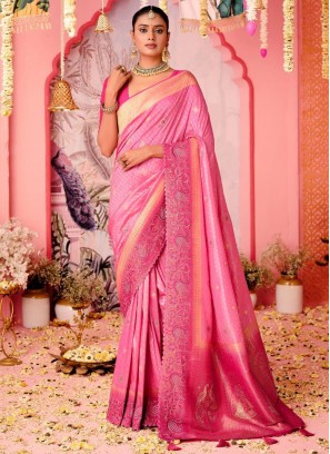 Best pure-dola Embroidered Classic Saree