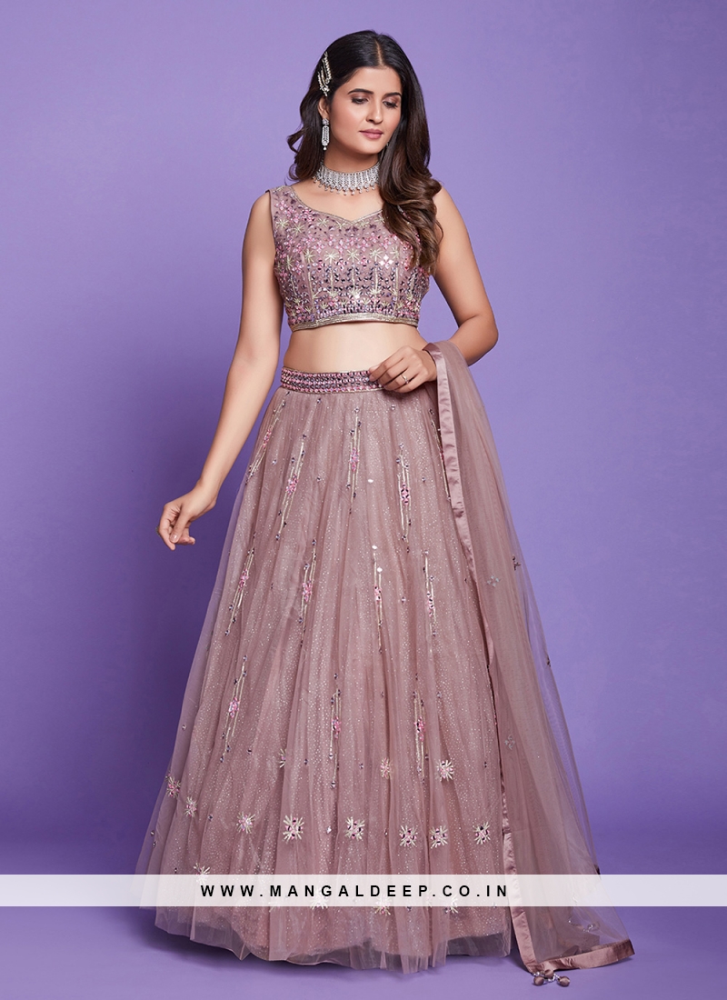 Kenzo Mumbai - 😱 that white crop top with the designer lehenga will  definitely make you go WOW 😍😵😱👌 Explore more designs and colours only  at Kenzo Mumbai. #Lehengas #IndoWestern #EthnicWear #Gowns #