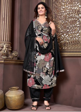 Black Festival Rayon Trendy Salwar Kameez