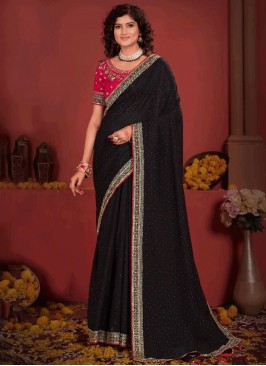 Black Stone Contemporary Saree