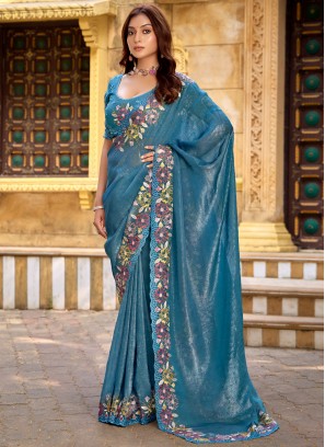 Blue Festival Classic Saree