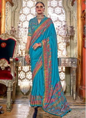 Blue Print Party Classic Saree