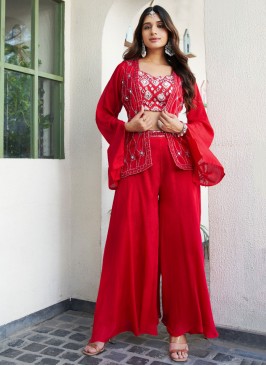 Brilliant Mirror Rani Readymade Salwar Kameez 