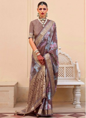 Brown Ceremonial Classic Saree