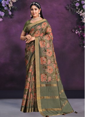 Brown Color Classic Saree