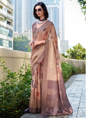 Brown Color Classic Saree