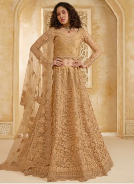 Brown Reception Lehenga Choli