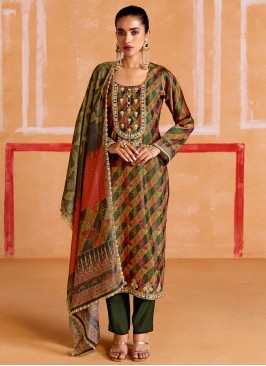 Celestial Green Festival Salwar Kameez