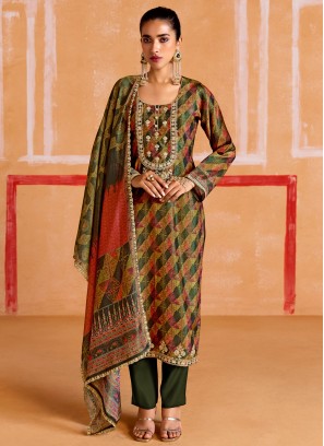 Celestial Green Festival Salwar Kameez