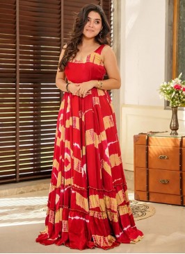 Charismatic Rayon Party Trendy Gown