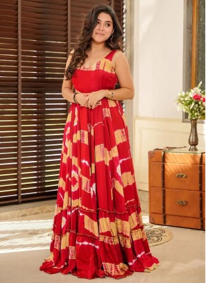 Charismatic Rayon Party Trendy Gown