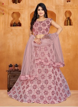 Charming Pink Sequins Designer Lehenga Choli