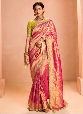 Charming Silk Embroidered Trendy Saree