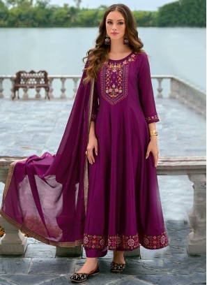 Charming Vichitra Silk Sangeet Readymade Salwar Kameez