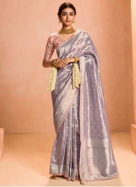 Charming Weaving Tissue Contemporary Saree