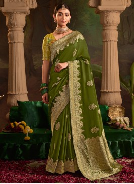 Chic Contemporary Saree For Reception