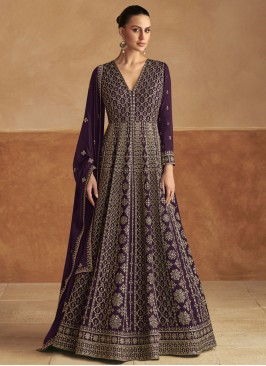 Chinon Purple Trendy Gown