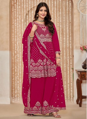 Chinon Sequins Rani Palazzo Salwar Kameez