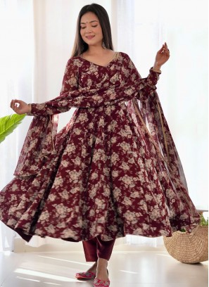 Compelling Faux Georgette Party Trendy Salwar Kameez