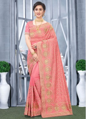 Congenial Embroidered Sangeet Contemporary Saree