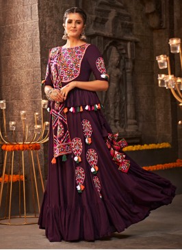 Conspicuous Embroidered Viscose Trendy Lehenga Cho
