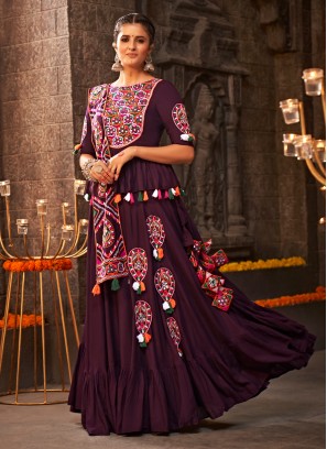 Conspicuous Embroidered Viscose Trendy Lehenga Choli