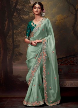 Conspicuous Organza Party Designer Saree