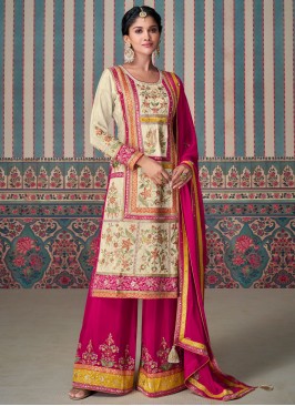 Conspicuous Silk Readymade Salwar Kameez