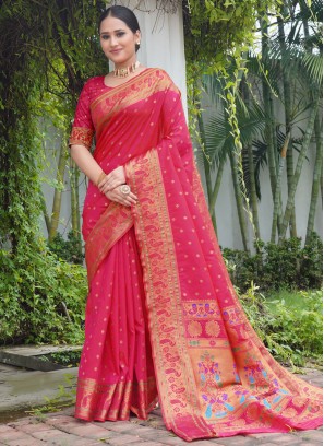 Conspicuous Weaving Party Classic Saree