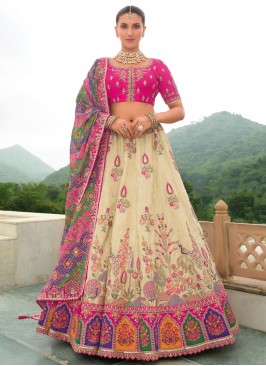 Cream Color Trendy Lehenga Choli