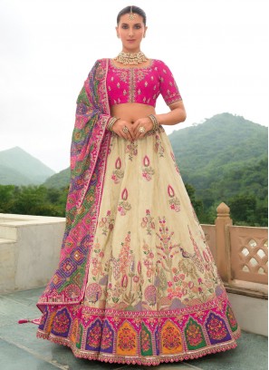 Cream Color Trendy Lehenga Choli