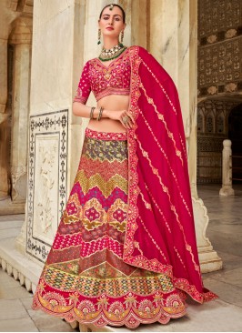 Dainty Banarasi Silk Engagement Lehenga Choli