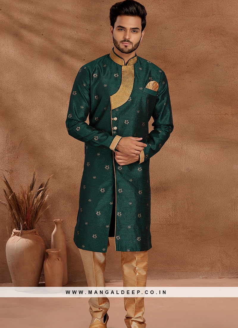 Pakistani Short Sherwani Designs 2024-2025 New Styles | Sherwani, Wedding  outfit men, Sherwani for men
